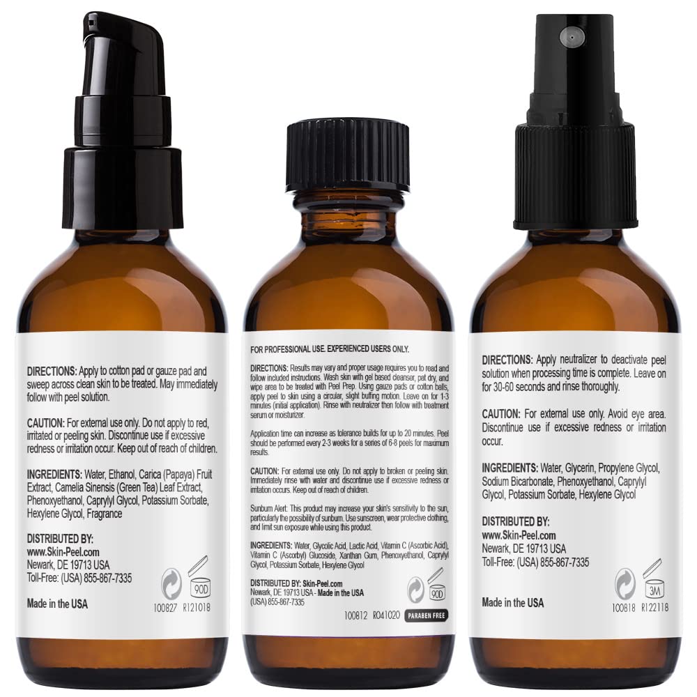 Medpeel peel prep bottle for pre-treatment skincare steps.