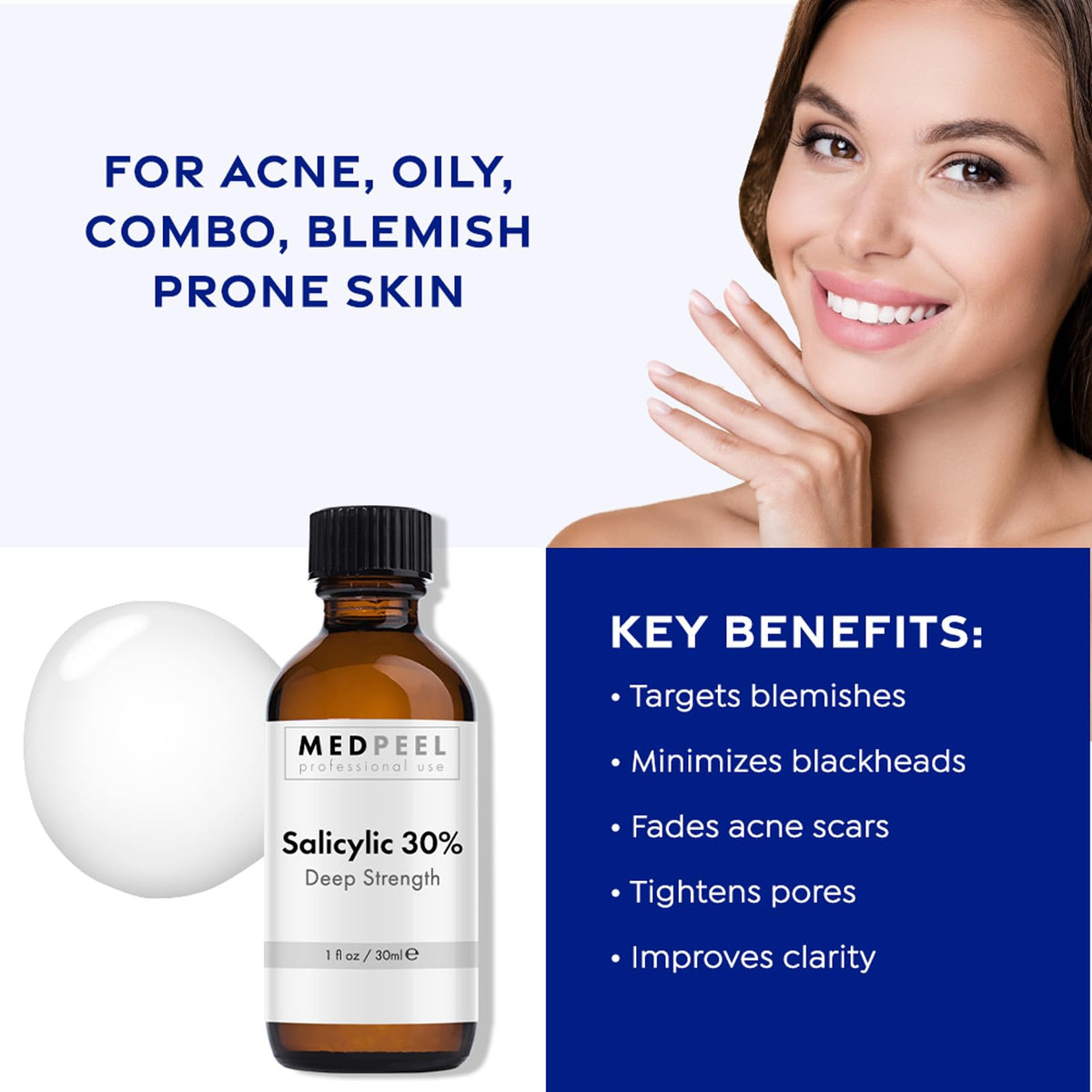 Application sample demonstrating even layer and safe handling for skin care.