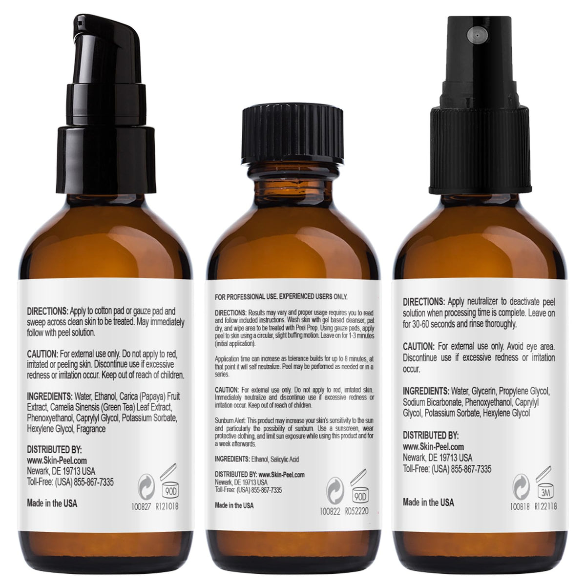 MedPeel 30% kit front displaying the three-step system for controlled resurfacing.