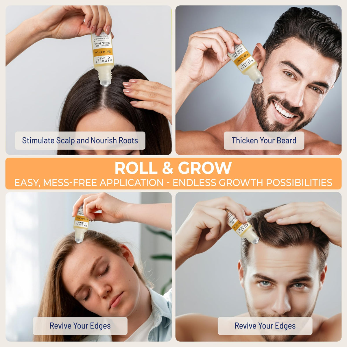 Medulla Clinic Batana oil bottle emphasizes potent growth formulation