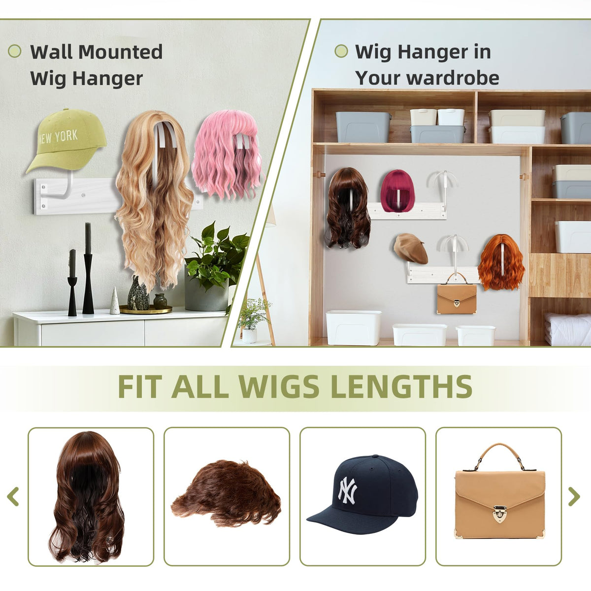 MEEMENG wig collection stays neat, reducing clutter during styling.