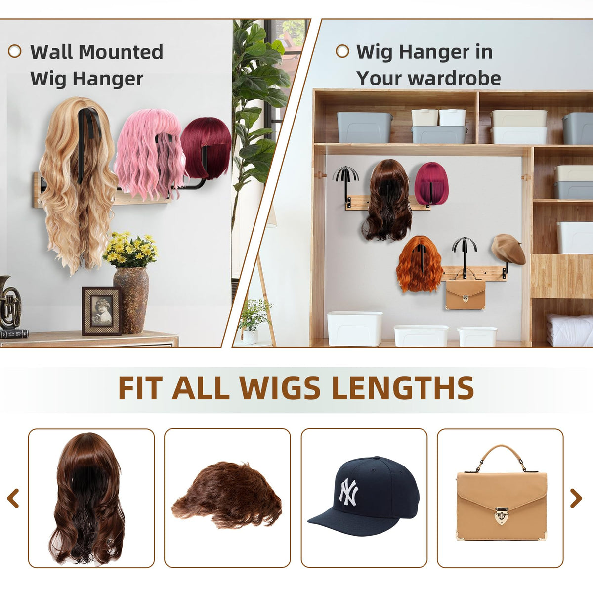 MEEMENG gift-worthy wig holder for stylists and wig wearers