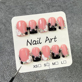Meemooron 3D bow design nails offering an elegant look