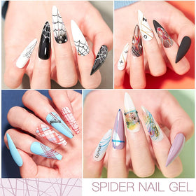MEET ACROSS elastic drawing gel with slim brush for detail
