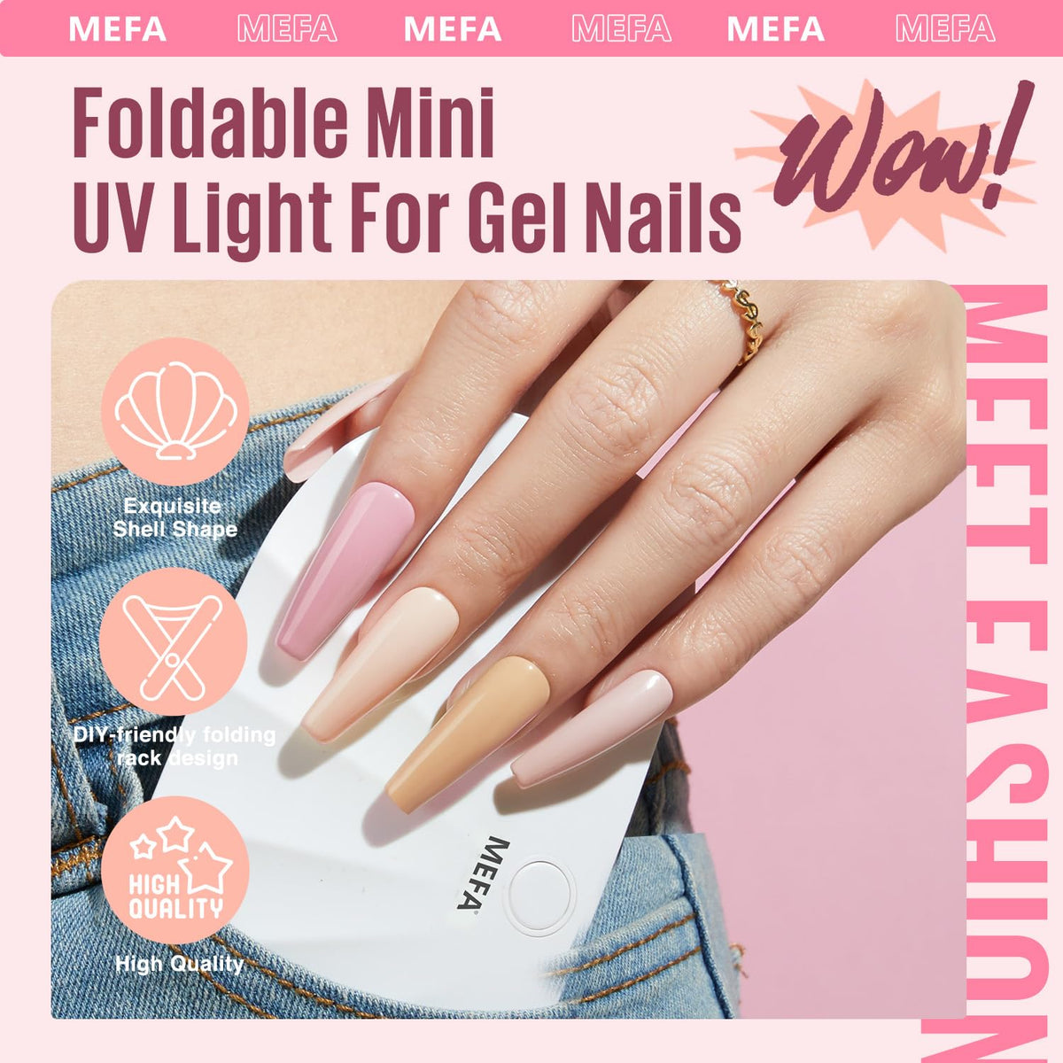 MEFA nail buffer 1pc to smooth surfaces before polish