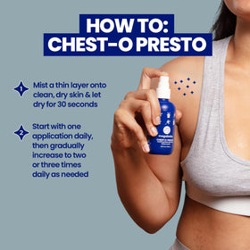 Megababe Chest-o Presto applied on back area for practical coverage.