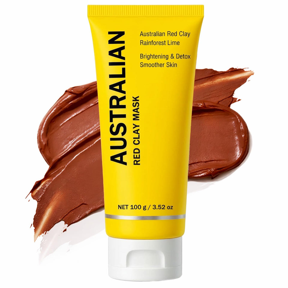 Megacephalus Australian Red Clay Face Mask purifies skin while maintaining moisture.