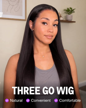 Megalook Hair 13x6 wig side view showing smooth silhouette and secure fit.
