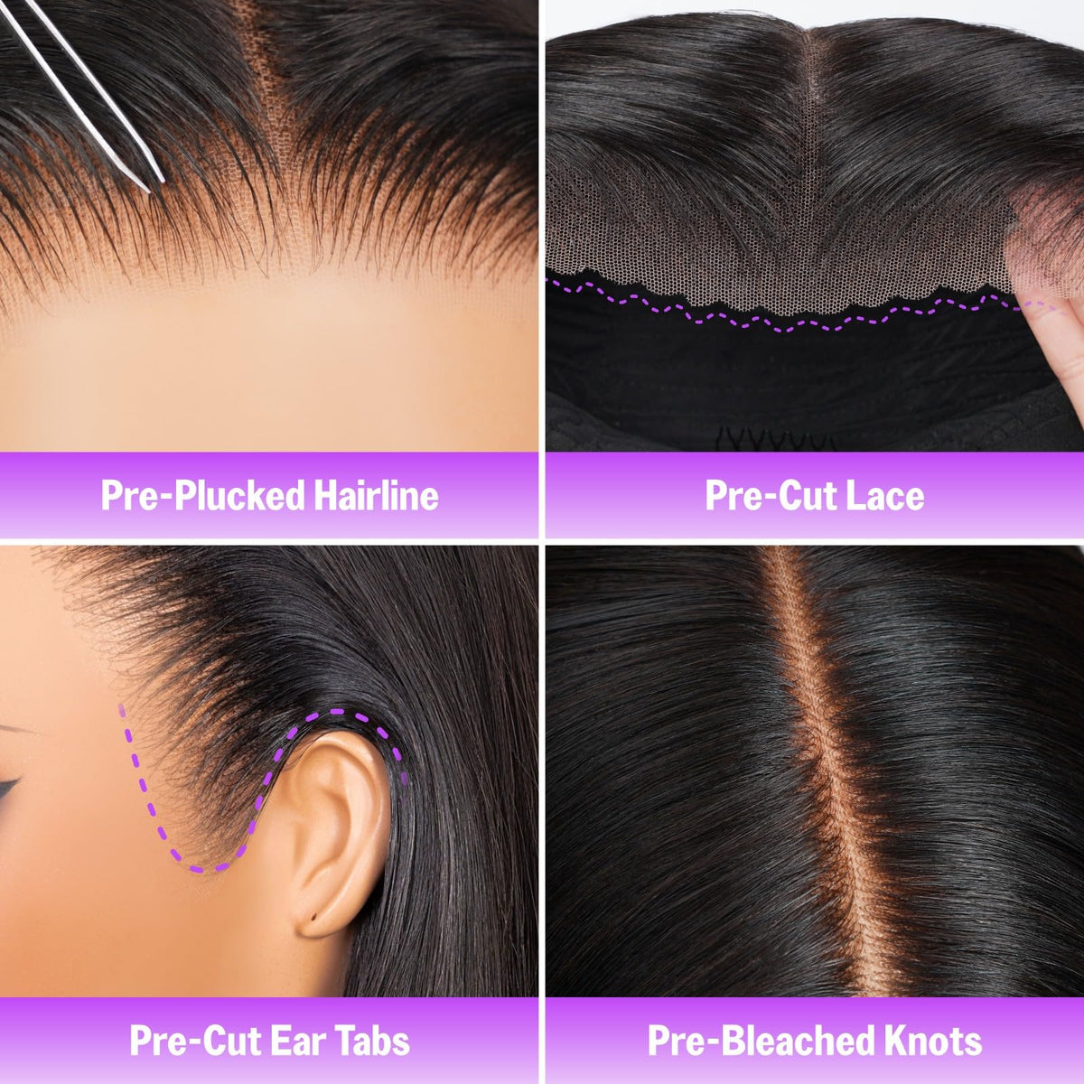 Megalook hair natural black shade for versatile styling from straight to braids