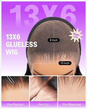 Megalook Hair ombre lace front wig close-up hd lace for realistic edges