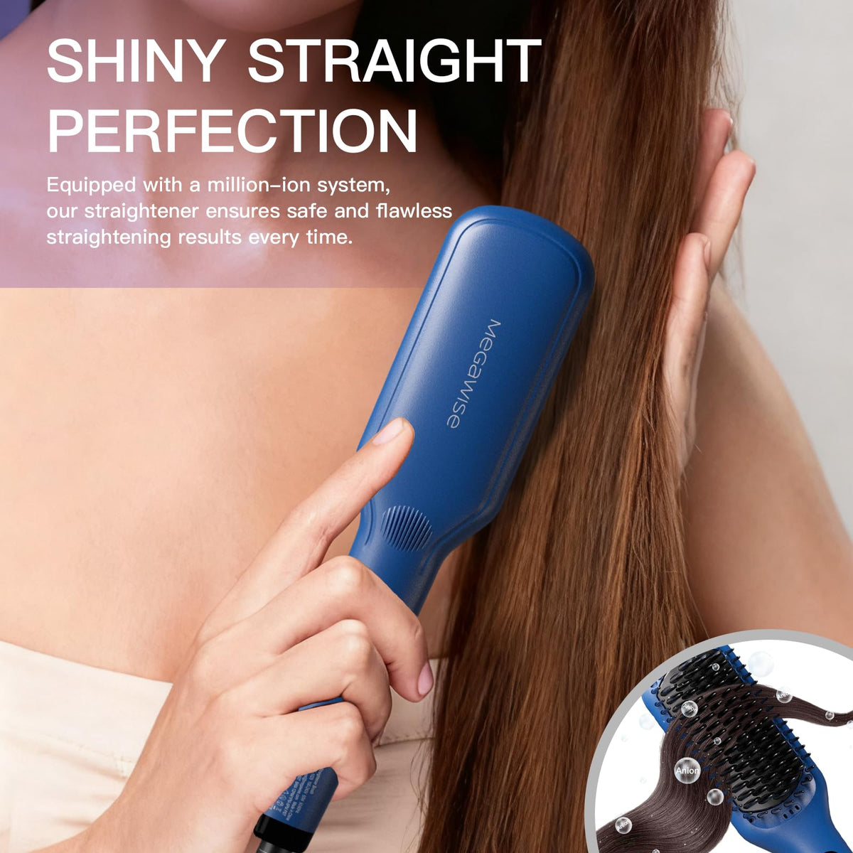 MEGAWISE auto shutoff feature adds peace of mind after styling.
