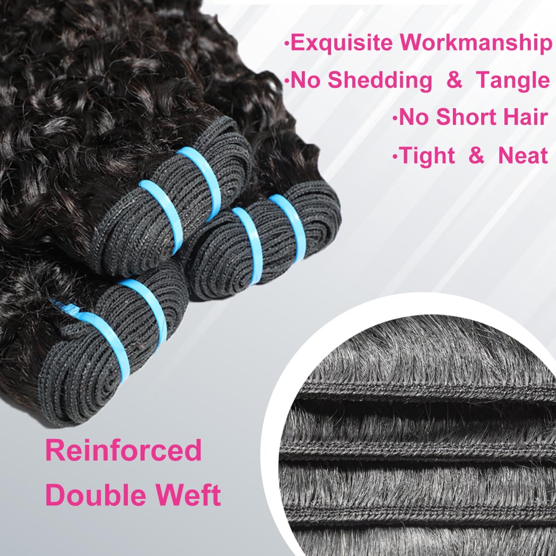 Megeen Burmese curly bundles full-head preview for quick, natural-looking transformation.