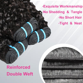 Megeen Burmese curly bundles full-head preview for quick, natural-looking transformation.