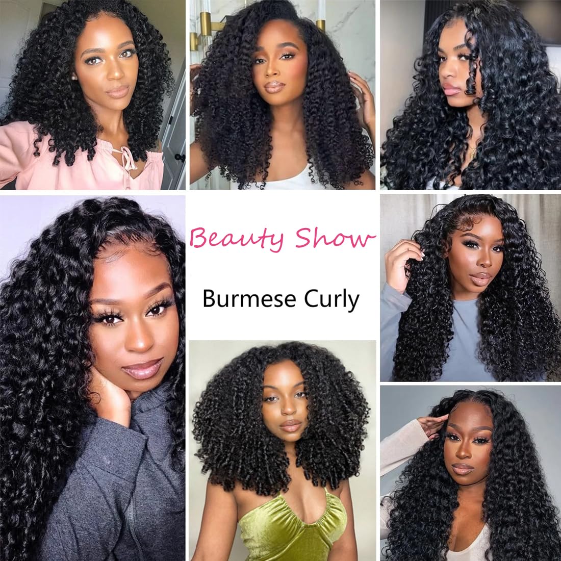 Megeen Burmese curly bundles virgin hair weft for minimal shedding and natural movement.