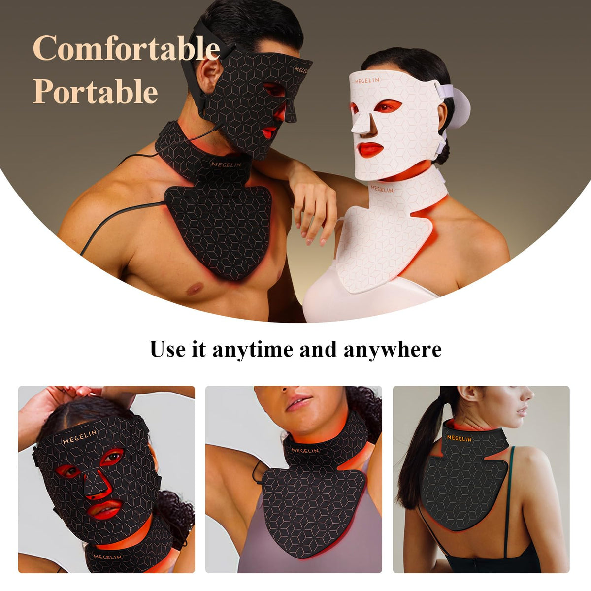 MEGELIN face mask eye pads protect eyes during sessions