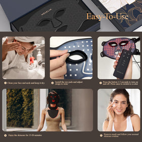 MEGELIN ready-to-use LED mask displayed for effortless routines