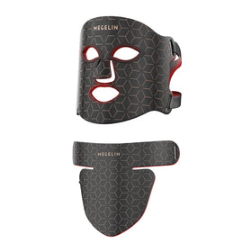 MEGELIN LED face-neck mask in front view with 7-color spectrum for home use