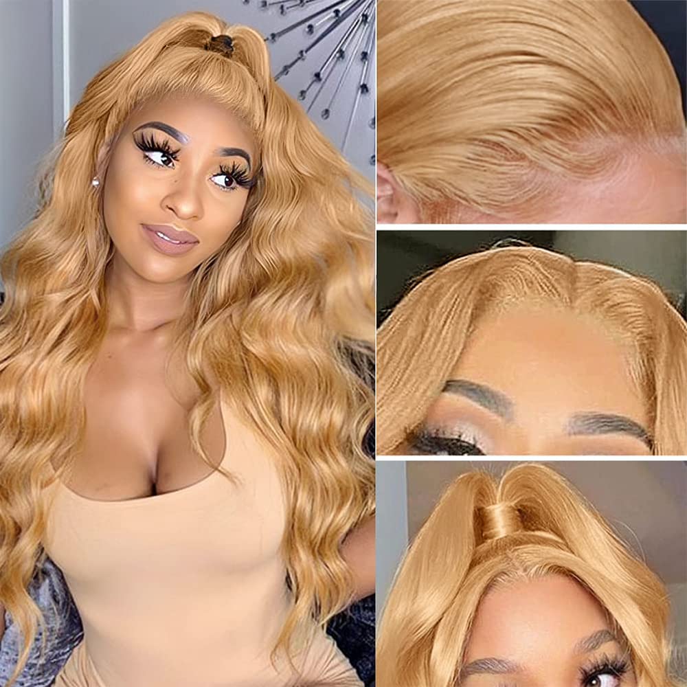 MEGOOD UMEGOOD honey blonde 13x6 hd lace front closure with seamless blend