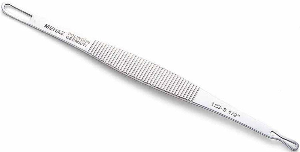 Mehz Schamberg extractor in stainless steel for precise pore cleansing and blackhead removal