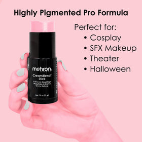 Close-up of pigment in Mehron CreamBlend Stick showing bold color payoff.