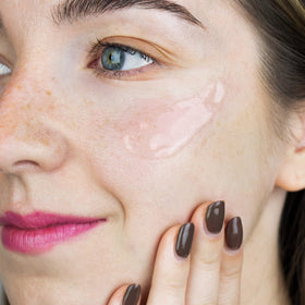 Close-up of Hydro Prep Pro gel serum texture for plump, moisturized skin.