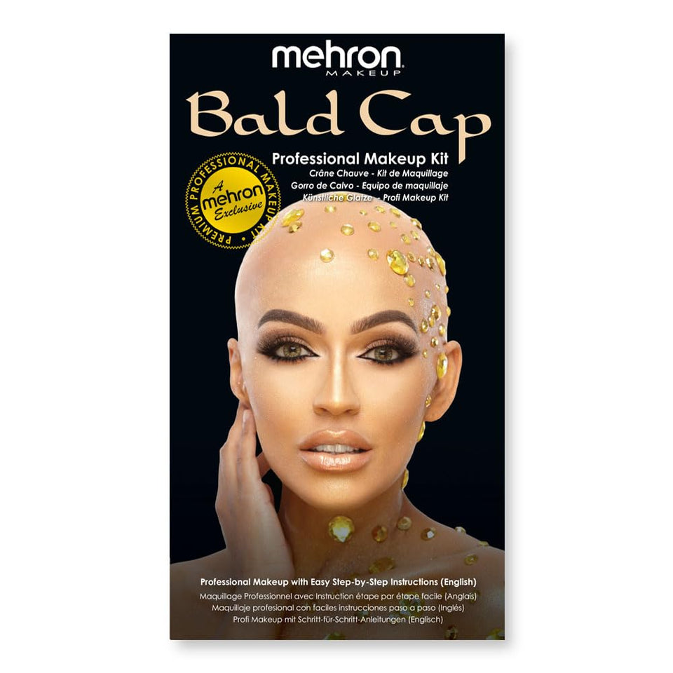 Mehron Premium Character Kit bald cap for custom Halloween looks.