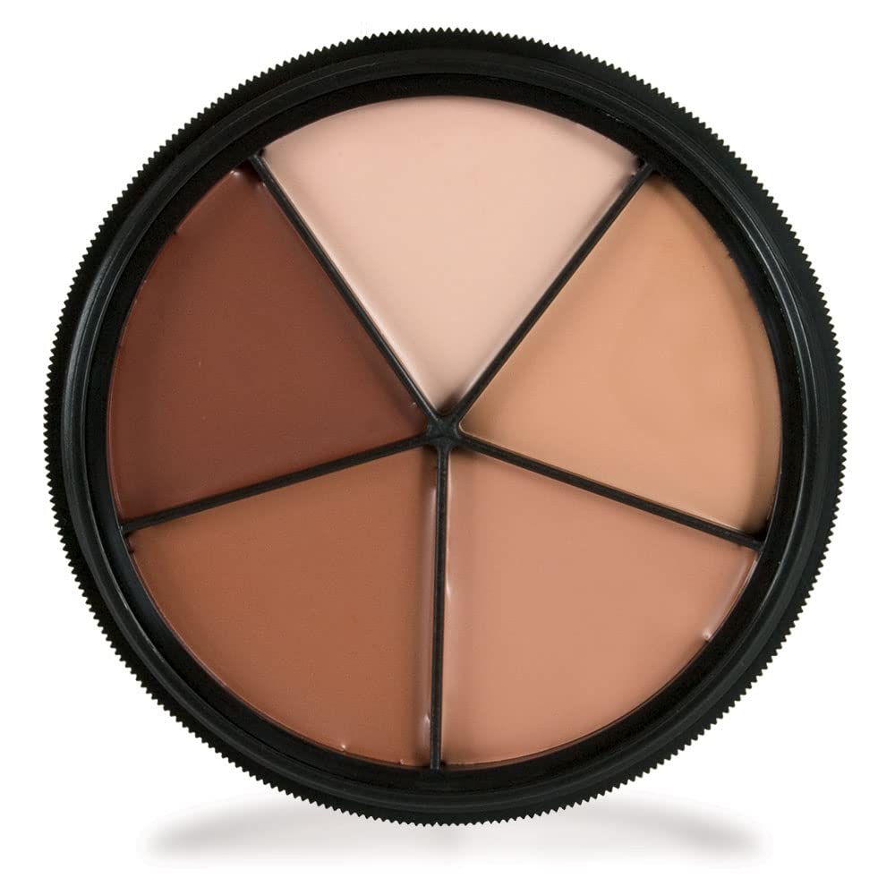 Mehron ProColor Ring compact with the 5-color wheel for versatile coverage