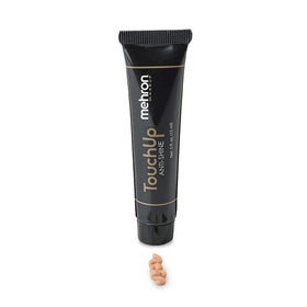 Mehron TouchUp Anti-Shine Gel bottle reduces shine for a smooth matte finish.
