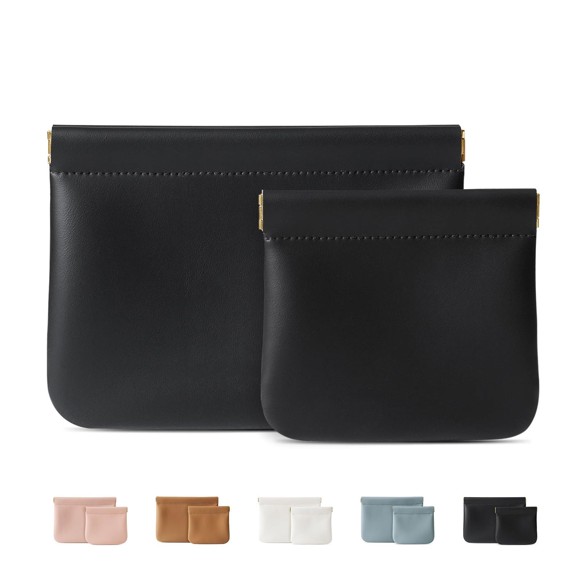 MEIBOOCH 2-pack small makeup bag travel set keeps cosmetics organized on the go