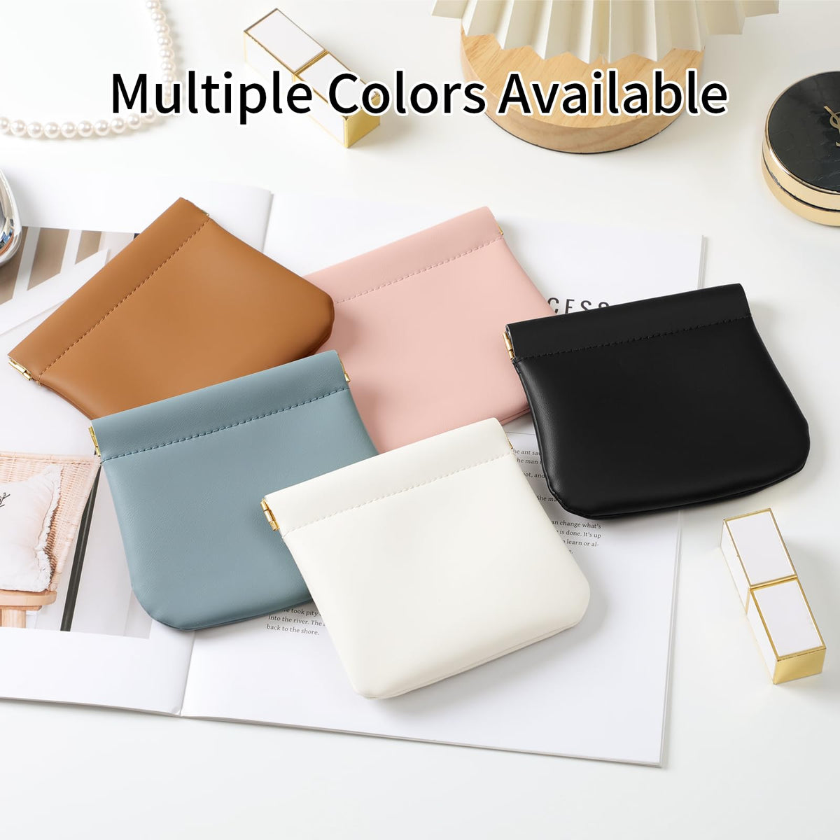 MEIBOOCH black cosmetic bag adds elegance for daily organization