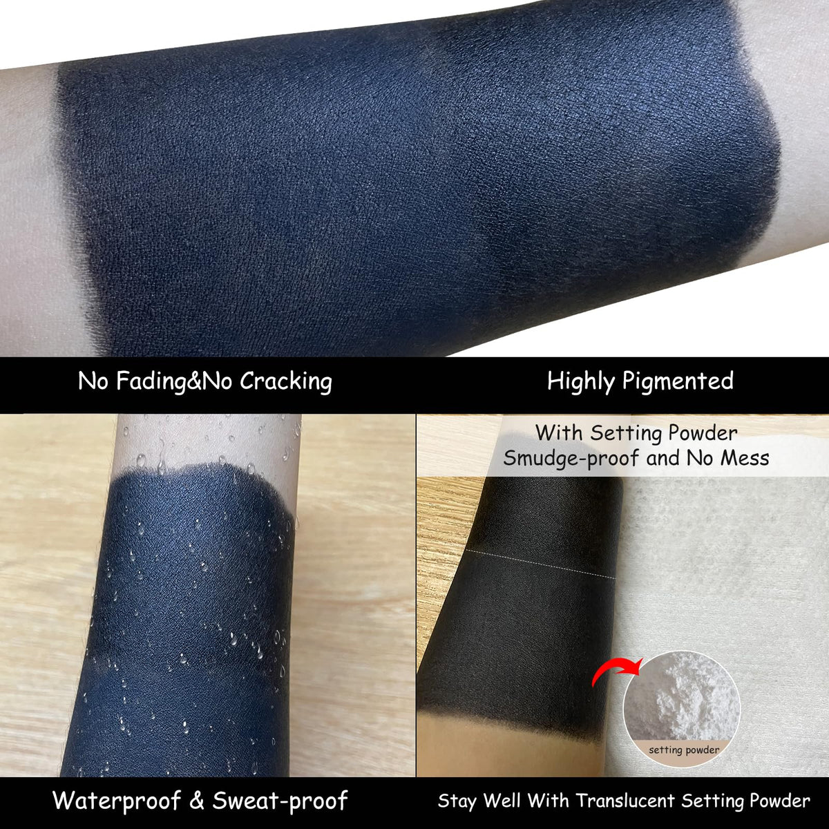 MEICOLY black paint 50g close-up for dramatic effects