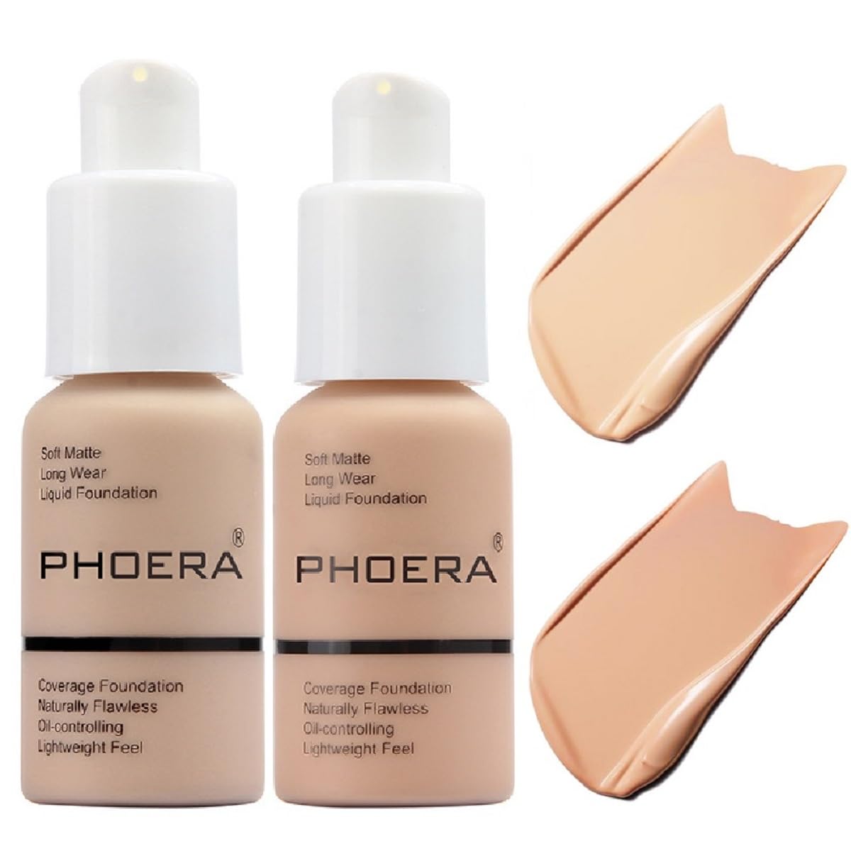 Meifen Phoera Foundation shade 102 Nude bottle for natural finish.