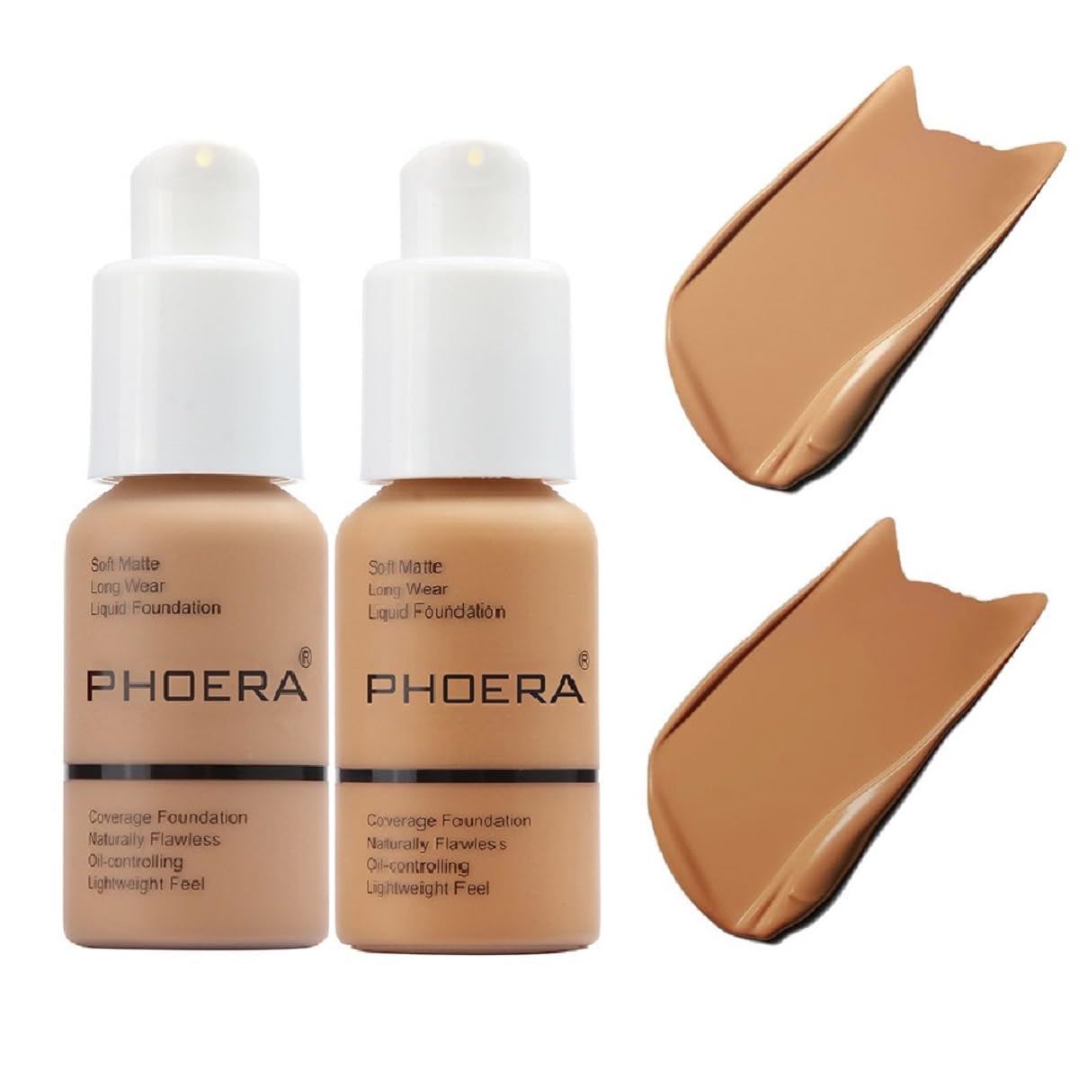 Meifen Phoera Foundation 105 Sand bottle long wear matte finish.