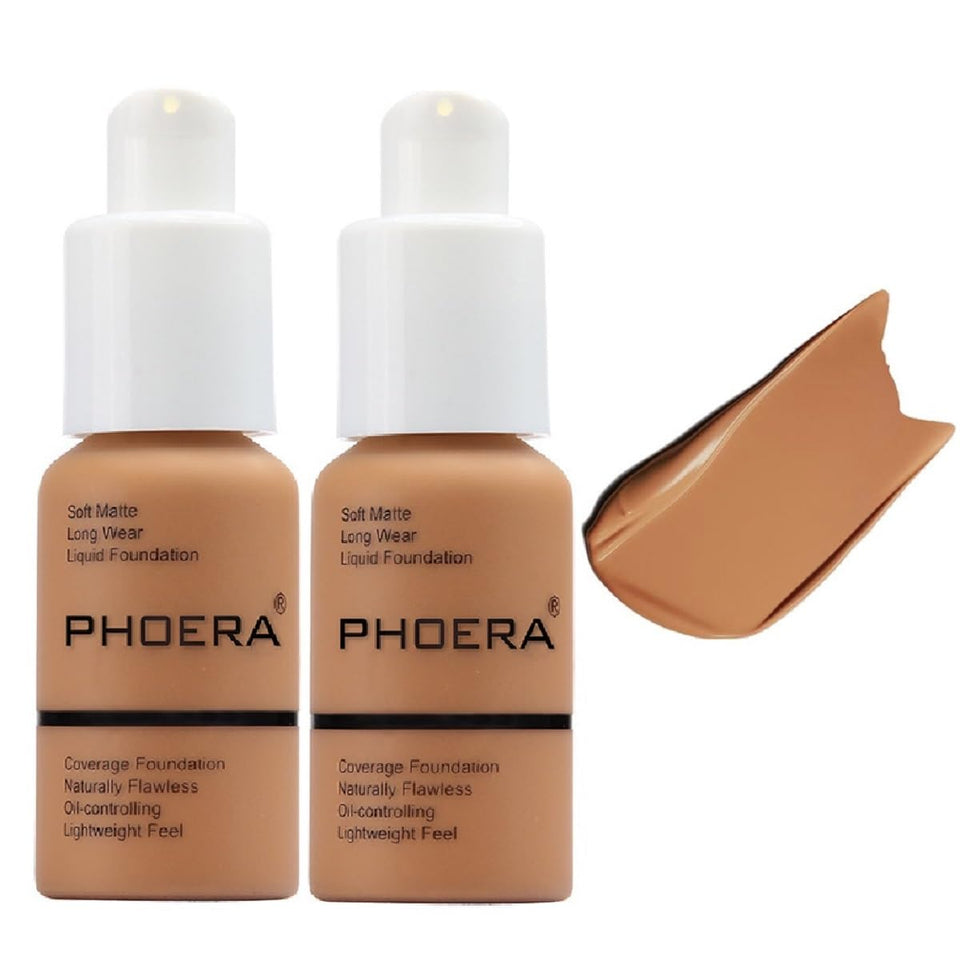 Meifen PHOERA foundation bottle with full-coverage finish for an even complexion.
