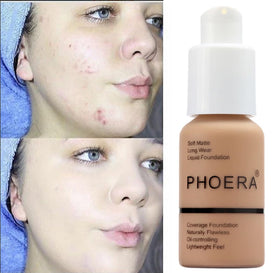 Meifen Phoera Foundation oil-control effect on shine reduction