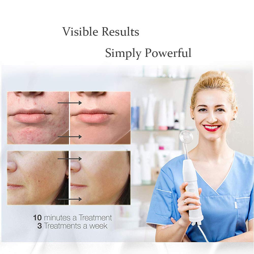 Meifuly high-frequency wand colorful tubes side view for adjustable options.