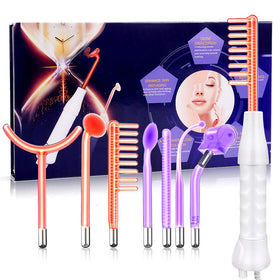 Meifuly high-frequency wand with multi-colored handle, portable for home skincare.