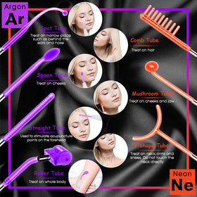 Meifuly high-frequency wand seven-tube set, versatile at-home routine.