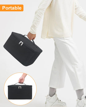 Meiiy durable Oxford fabric exterior with reinforced zipper.