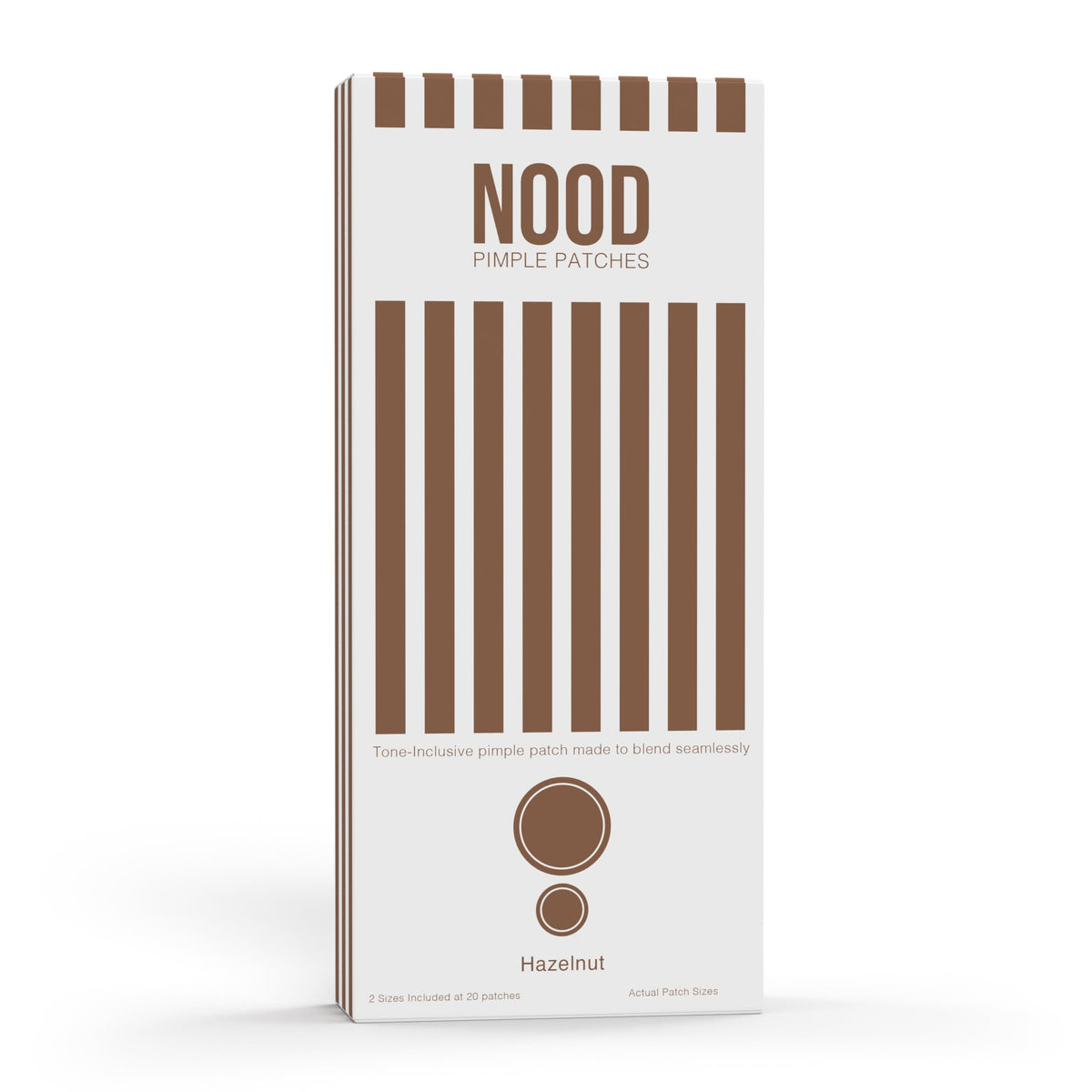 Meiiyo NOOD patch in skin-tone hazelnut shade blends discreetly on the skin.