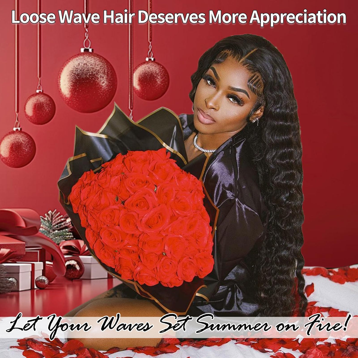 MEIMEI 250-density loose deep wave wig for voluminous style