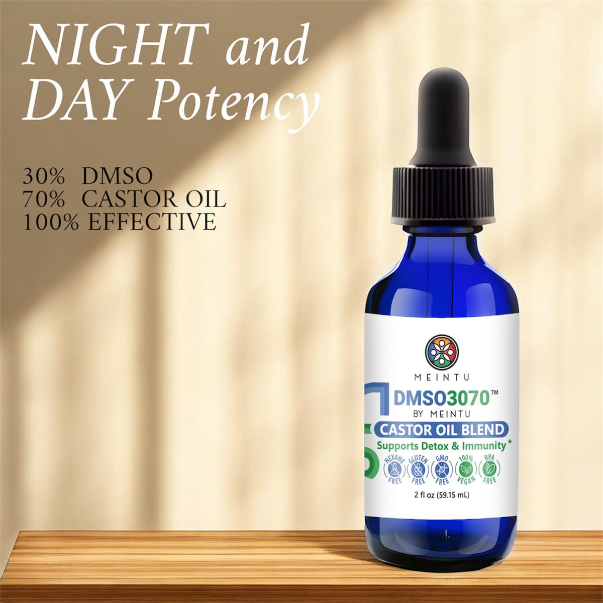 MEINTU DMSO Castor Oil used for joint massage and comfort
