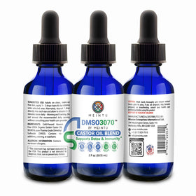 MEINTU DMSO Castor Oil label indicating USA-made formulation