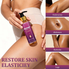 MEIPINBY post-shower routine demonstrates quick absorption and lasting moisture.