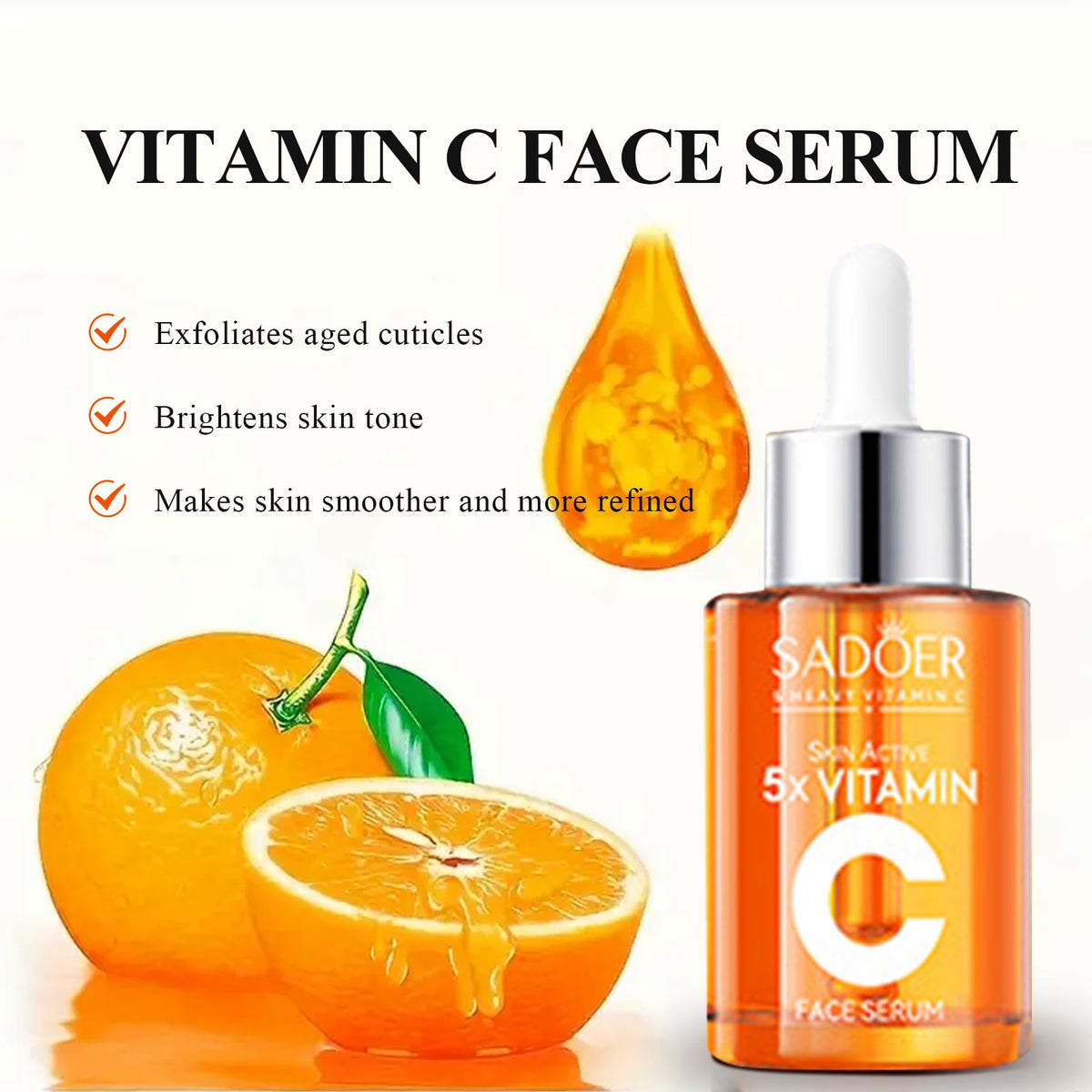 MEIYUANNAISI Vitamin C Serum delivers brightening nourishment for a healthy glow.