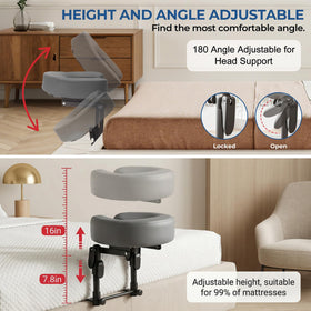 MEKEET memory foam face pillow providing soft but firm support