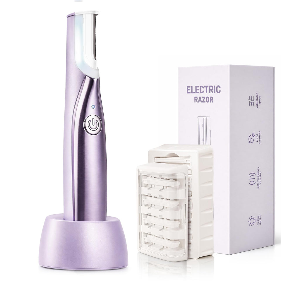 MEKEET Sonic Dermaplaning Tool performing face exfoliation for smoother skin