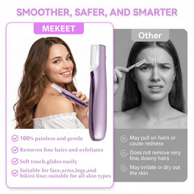 MEKEET Dermaplaning Tool operates quietly for discreet at home use