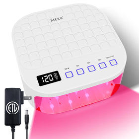 MEKK cordless UV LED nail lamp front view for portable, powerful gel curing