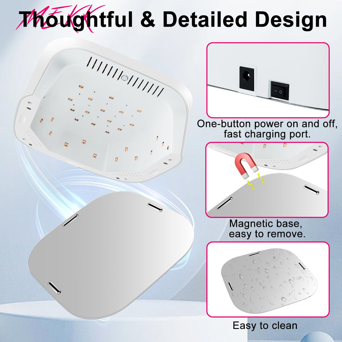 MEKK four timers provide precise curing settings for base and top coats